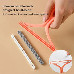 Pet Cat Dog Hair Scraper Remover Brush Portable Silicone Comb Double Sided Scraper Cats Dog Sofa Clothes Home Clean Accessories