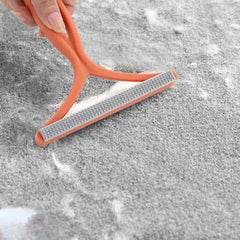 Pet Cat Dog Hair Scraper Remover Brush Portable Silicone Comb Double Sided Scraper Cats Dog Sofa Clothes Home Clean Accessories