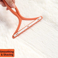 Pet Cat Dog Hair Scraper Remover Brush Portable Silicone Comb Double Sided Scraper Cats Dog Sofa Clothes Home Clean Accessories