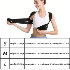 Adjustable Back Posture Correction Belt Sitting Correction Belt Back Women Men Prevent Hunchback Relieve Pain Posture Corrector